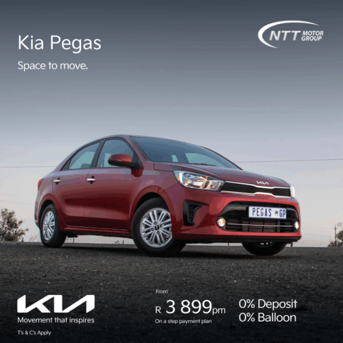 Kia Pegas image from NTT Motors Klerksdorp